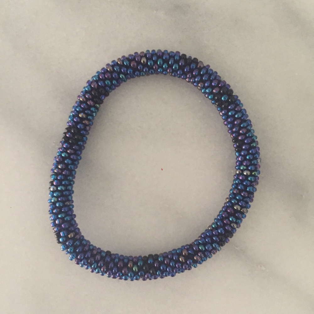 Beaded roll bracelet